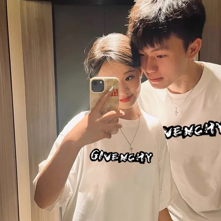 Givenchy White Printed T - Shirt