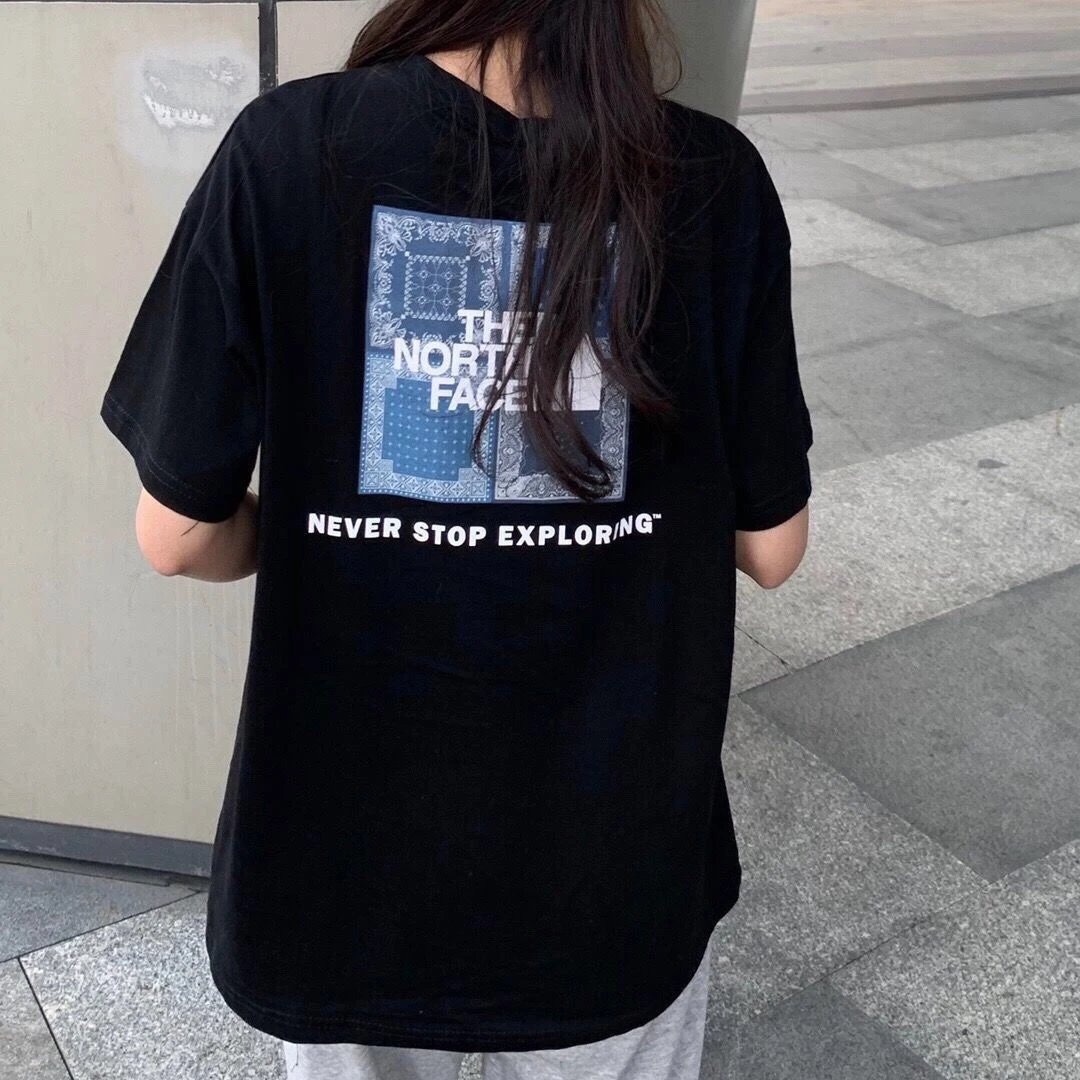 Off-White Men's and Women's Black/White Short Sleeve T-shirts with Yellow Warning Line Print