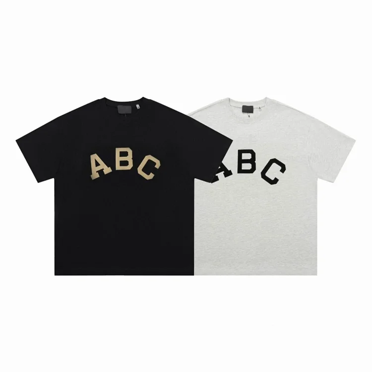 FEAR OF GOD Men's ABC Print Short-Sleeve T-shirt in Fashion Tops