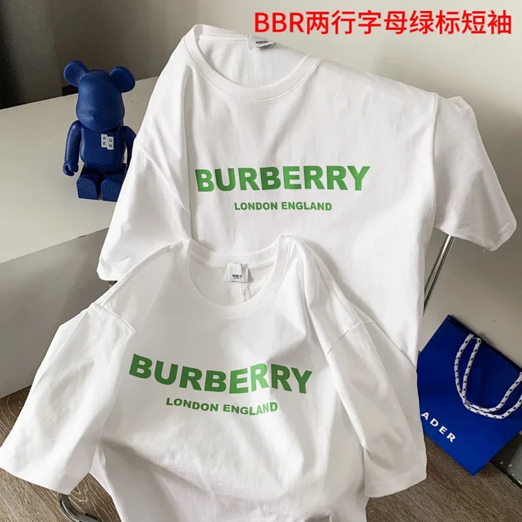 Burberry M-4XL 25cr02  Green Logo T-shirt Clothing