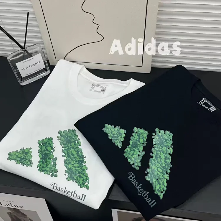 adidas Court Therapy Graphic T-Shirt in Off-White with Print