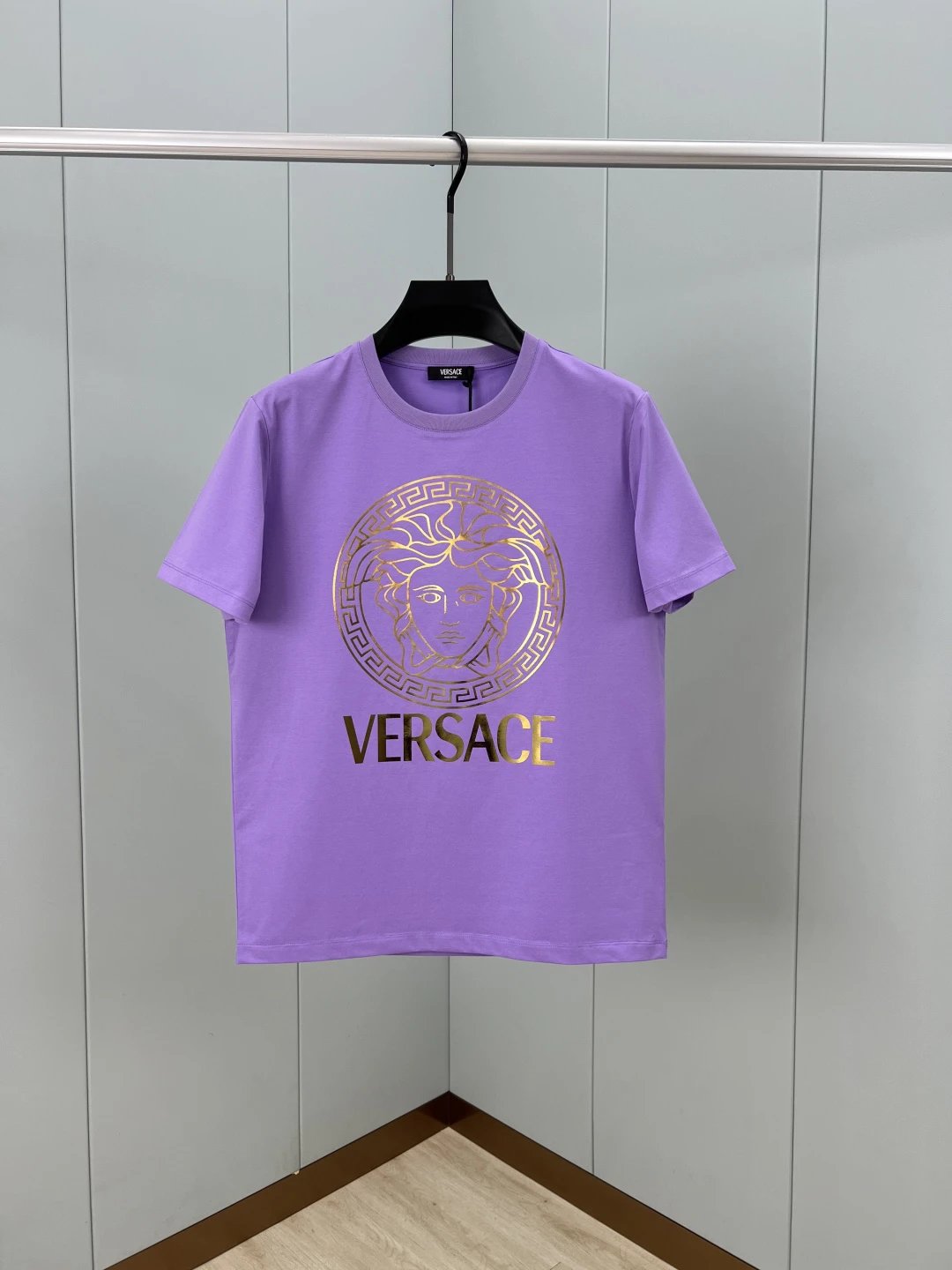 Versace Medusa Logo T-Shirt Purple