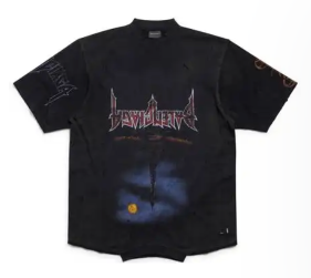 Vetements Graphic Oversized T-Shirt Black T-Shirts