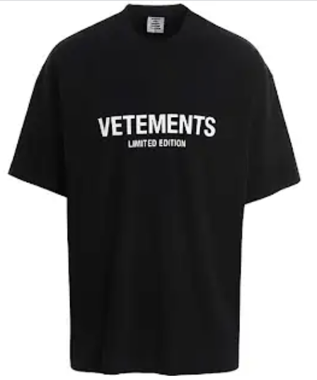 Vetements Limited Edition Black T-Shirts