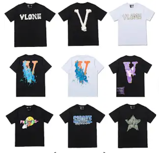VLONE Graphic T-Shirts - Black and White Category