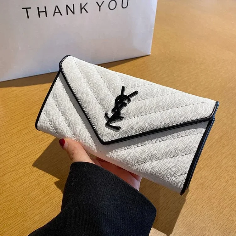 Yves Saint Laurent Envelope Wallet White Mise